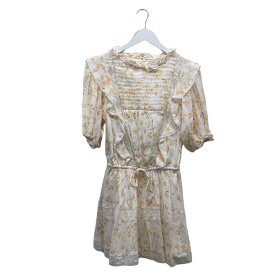 Sabo Skirt Peaches & Cream Floral Lace Trim Dress Size XS BNWT