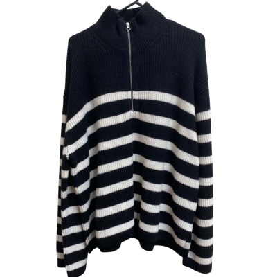  Womens Jumper Black  / White 