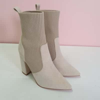 Verali Women's Size 36 Dixie Sock Boot Stone