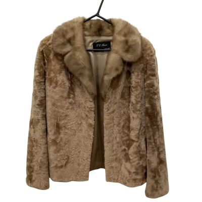 TC Hunter  Womens  Vintage Fur Jacket Brown 