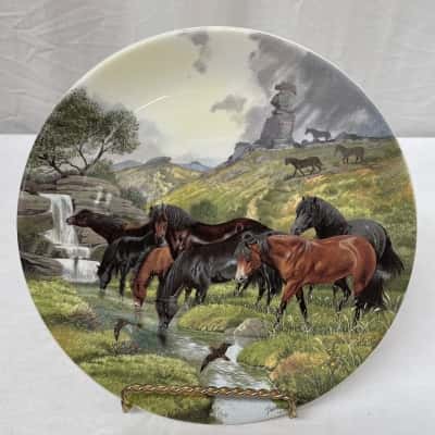 Derek Braithwaite ‘Dartmoor Ponies’ by Davenport Limited Edition Plate 1990