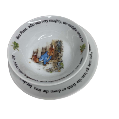 Peter Rabbit - Wedgwood Plate and Bowl 