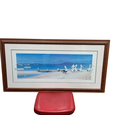 Bernie Walsh “let’s have a paddle” framed art piece