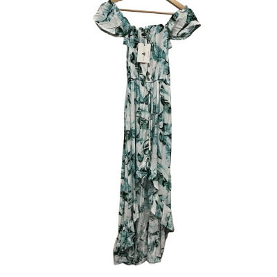BNWT Minx & Moss Womens Size 10 Casual Dress Green/White 