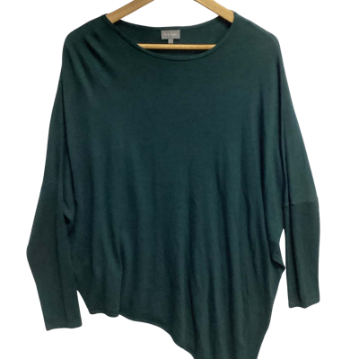 Phase Eight Womens  Size L 3/4 Sleeve Top Green  (e)
