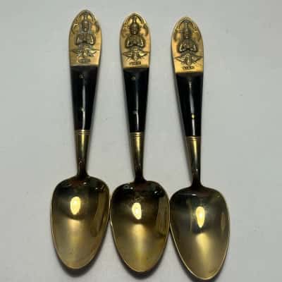 3x Vintage Siam Spoons