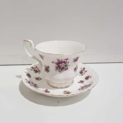 Royal Albert Sweet Violets Teacup and Saucer 