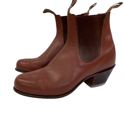 R.M. Williams Mens  Size 10 Cuban heel Boots Brown 
