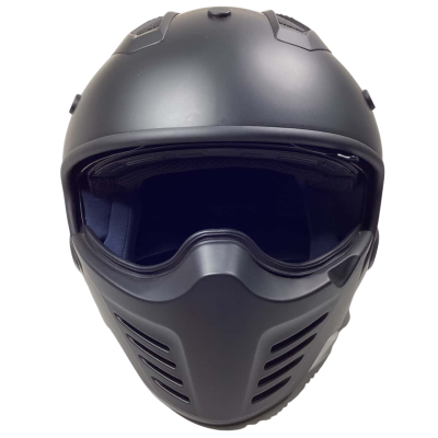 RXT Warrior Matt Black road cruiser Motorcycle Helmet