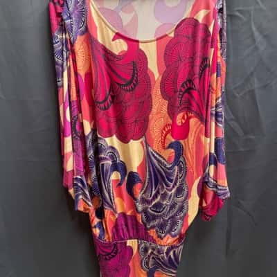 Charlie Brown Womens Size 10 Multi-Coloured Dress/Cover Up