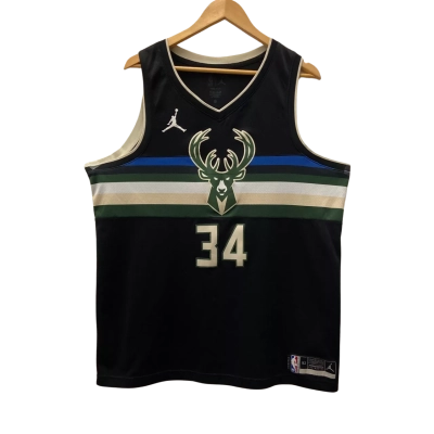 Nike Jordan NBA Swingman Men's #34 Giannis Antetokounmpo Milwaukee Bucks Jersey - Size 52/XL 