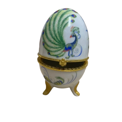 Avon vintage egg trinket box 