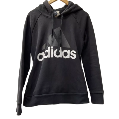 Adidas Men's Logo Black Hoodie Size L