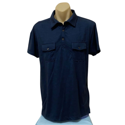InsituX Mens  Size XL Polo Shirt Navy Blue Denim BNWT
