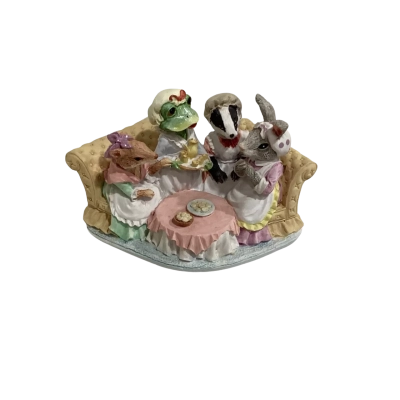 Little Nook Village Figurine The Tea Party By Leonardo 1986