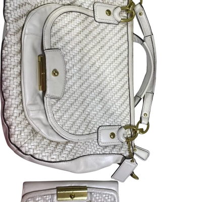 Coach Womens White Handbag & Purse