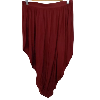 Morrison Womens US Size 3 AUS Size 6-8 Asymmetrical Hemline Skirt Burnt Orange 