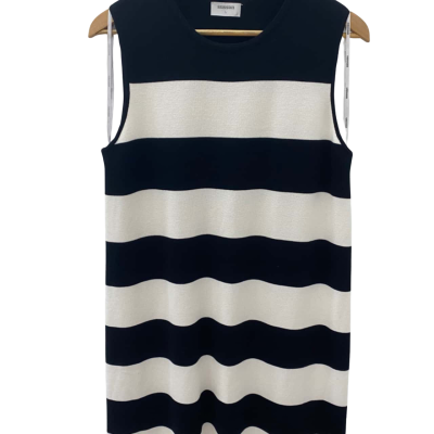 Sussan Womens  Size L Sleeveless Dress  Black  / White 