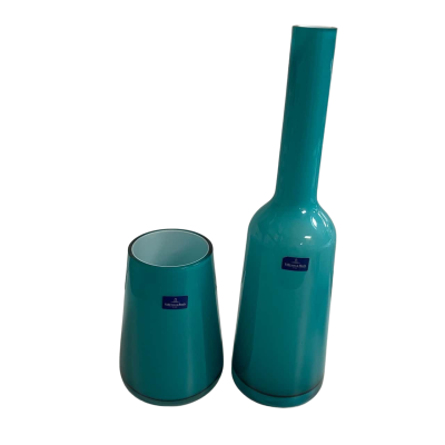 Vilroy & Boch Nek Vase & Numa Vase Set Caribbean Blue 