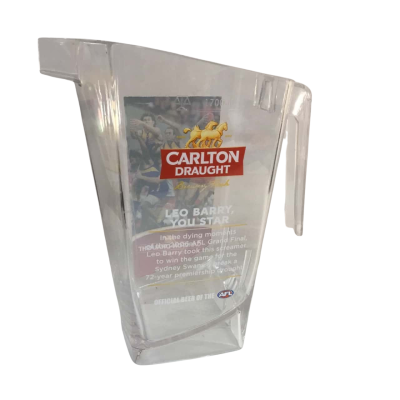 Carlton Draught Jug Kurve Leo Barry Pattern