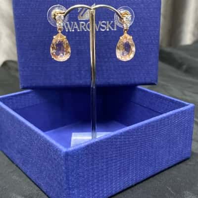 SWAROVSKI   Pear Cut Crystal Drop Earrings  5414695                                                                                                               