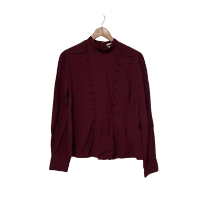 Cue BNWT Burgundy Blouse  Size 10 