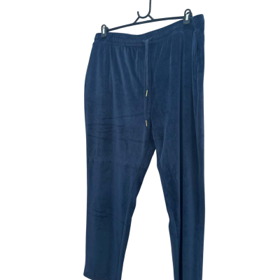 Katies Womens  Size XXL Velour Jogger Pants Navy Blue 