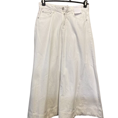 Target Womens  Size 8 Denim Skirt / Maxi Skirt White 
