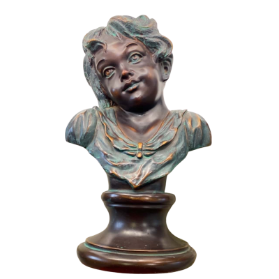 Classical style bust of a young girl 
