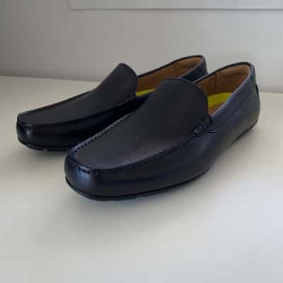 Florsheim Comfortech Black Leather Shoes Size 7UK