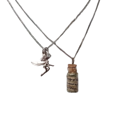 Disney Tinkerbell Necklace with Bottle of Pixie Dust
