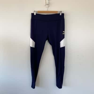 Puma Peacoat Retro Rib Leggings  Size XL 
