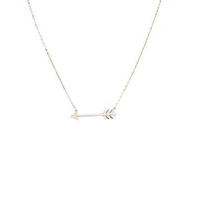  Womens Necklace Sterling Silver Arrow (Stamped 925)