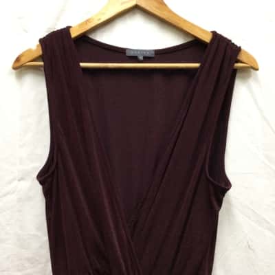 Sheike Womens Size 14 Maroon Dress