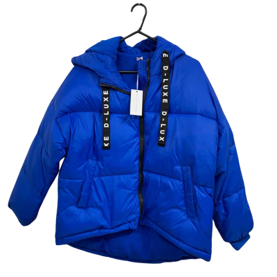 Womens Decjuba D-Luxe blue jacket Size S New
