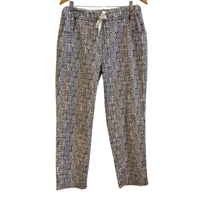 Cali & Co Womens Size S-M  Geo Pattern Pants Black / White