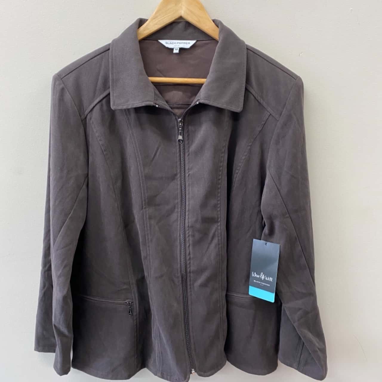 ** WINTER CLEARANCE ** Black Pepper Women's 18 Chocolate Brown Jacket