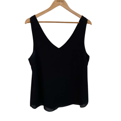 Decjuba Womens  Size 12 Tank Top / V-Neck Top Black  