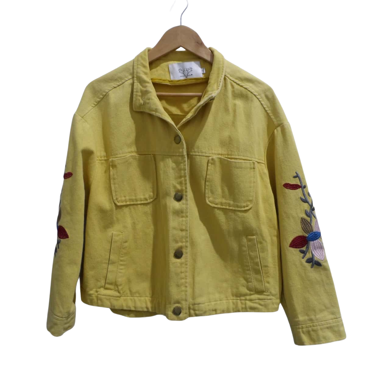Womens Size XL Denim Jacket Yellow (s)