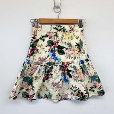 Tigerlily Lemon Kalani Mini Skirt  Size 8 