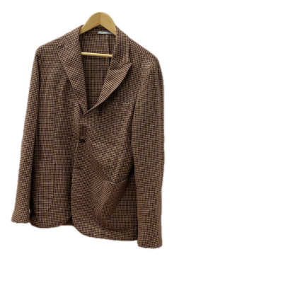 Eleventy Mens Blazer Brown / Multicoloured Size 48