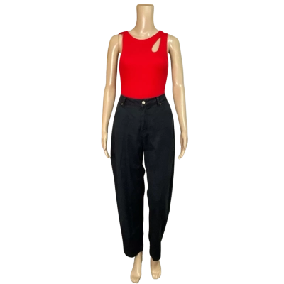 Affends  women’s black baggy jeans 