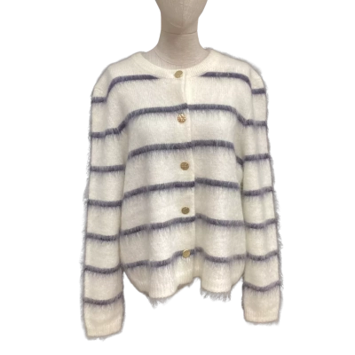 Sportscraft  Mohair Blend  Size XXL Cardigan Black  / Off White 