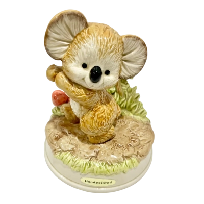 Vintage Otagari Kirby Handpainted Koala Windup Music Box- just beautiful 