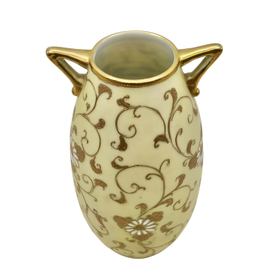 Antique Hand Painted Porcelain Vase Made In Japan - See Pics For Details