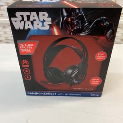 Opened box Star Wars Gaming Headset Microphone RGB Lights for PS5 PS4 Xbox PC Mobile 3.5mm