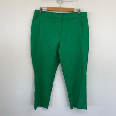 Rockmans Green Field 7/8 Pocket Pants  Size 16