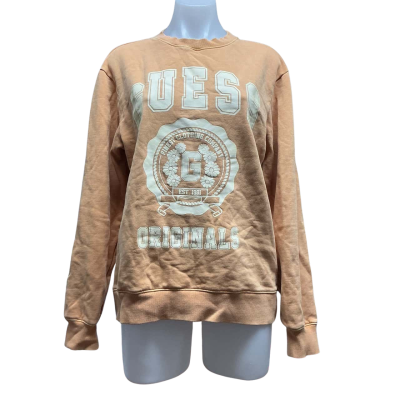 Guess Womens Size S Crew Neck Jumper Wheat Brown 