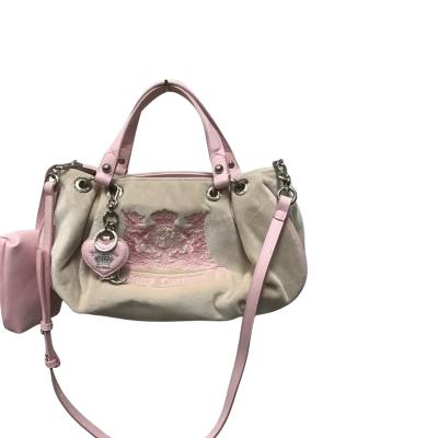Juicy Couture Womens Handbag Beige / Pink  
