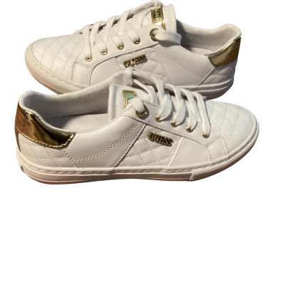Guess street shoes Size 8 Gold / White 